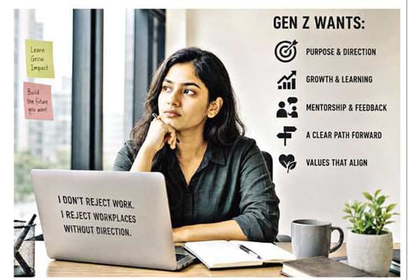 Gen Z does not reject work. It rejects workplaces without direction