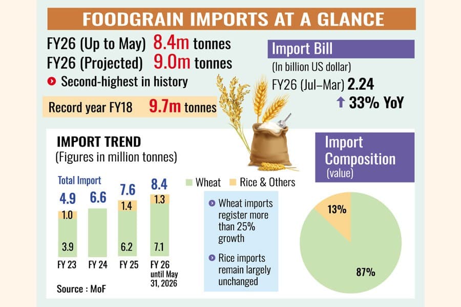 Foodgrain imports near record high