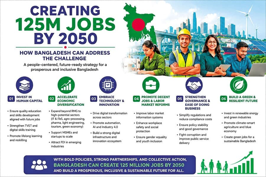Creating 125m jobs by 2050: How BD can address the challenge