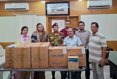 BEACON Bangladesh delivers medical equipment to CMCH for measles treatment
