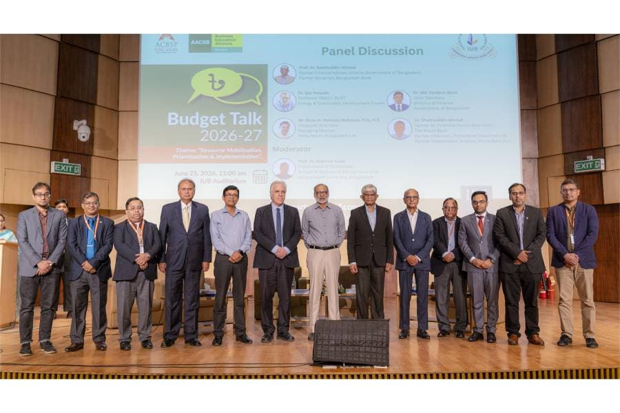 Budget Talk at IUB sheds light on challenges in resource mobilisation and implementation