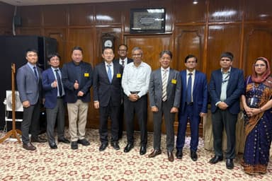 Mitsui & Co delegation meets BB governor
