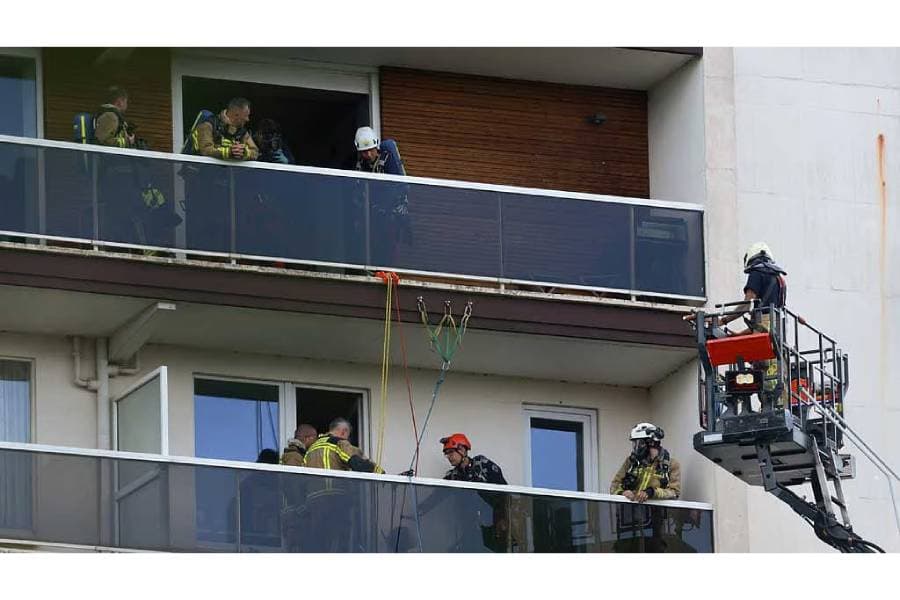 At least 5 people killed in fire in Antwerp apartment tower, Belgian police say