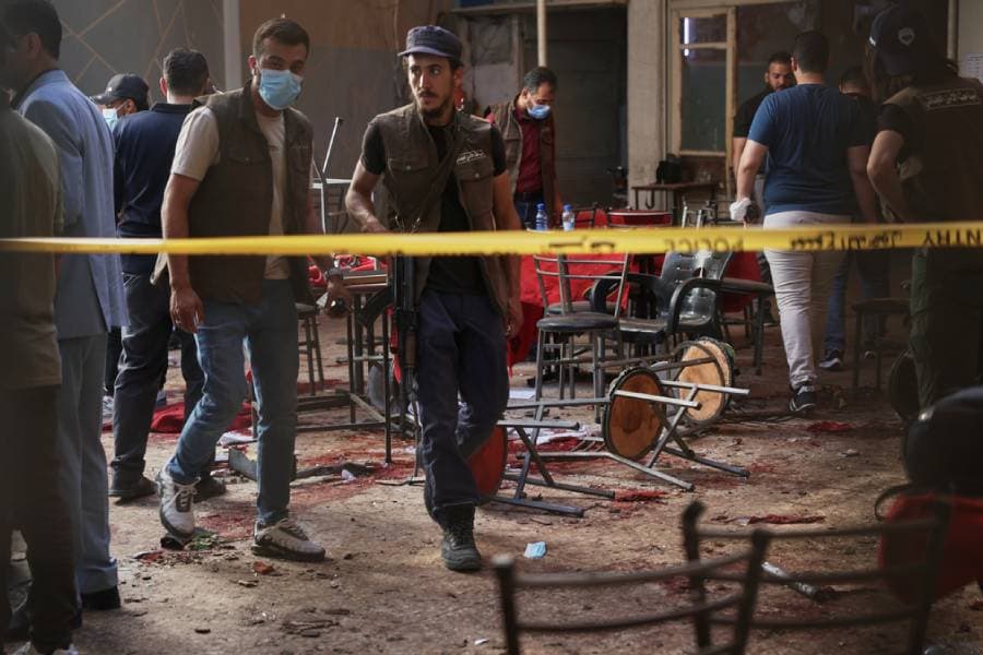 Blast at Damascus cafe kills at least 6, injures 22