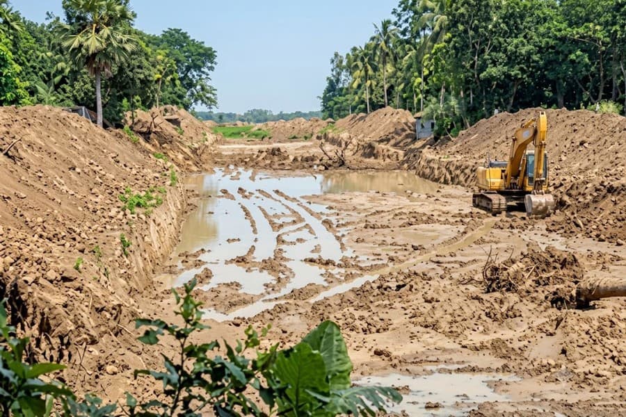 Project to protect 6,000 acres drags on for seven years in Narail