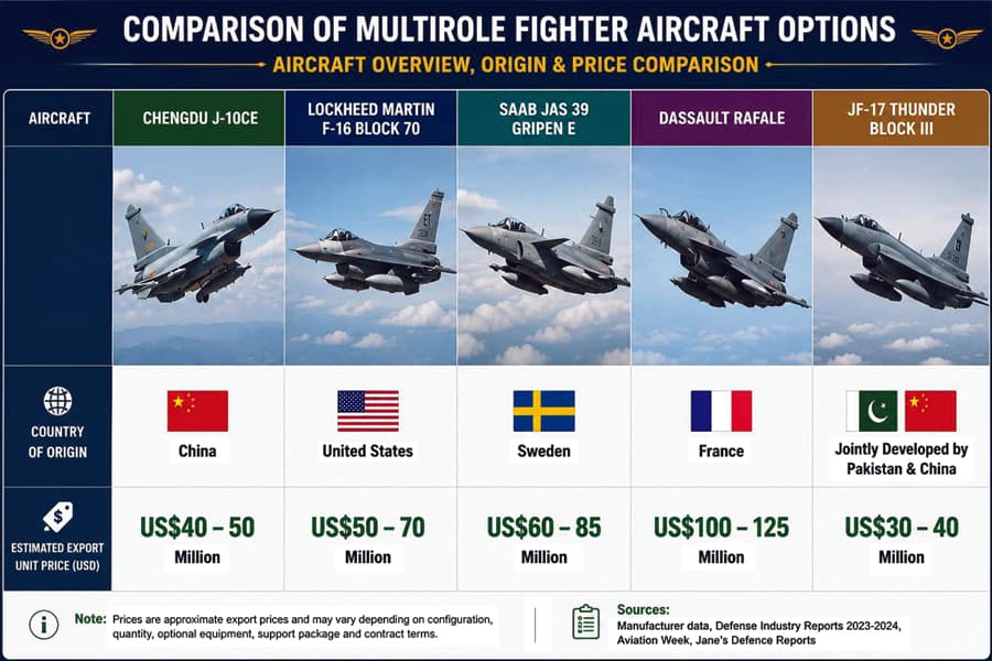 Acquiring Chinese fighter aircraft